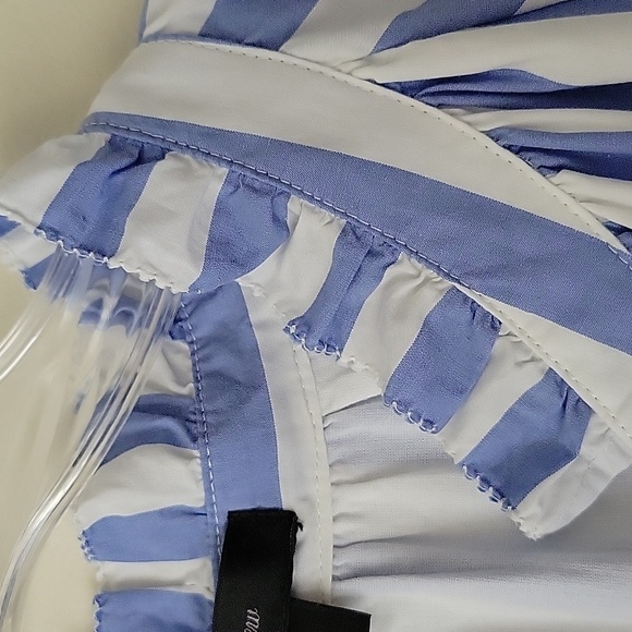 J. Crew Women's Tiered Popover Dress in Striped Cotton Poplin- Size S - Picture 6 of 15